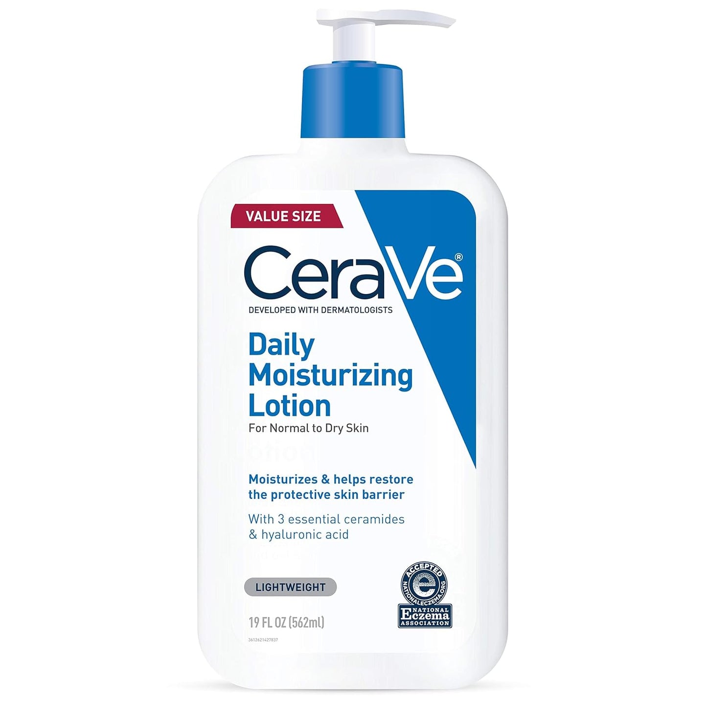 Cerave Daily Moisturizing Lotion for Dry Skin, Body Lotion & Face Moisturizer with Hyaluronic Acid and Ceramides, Daily Moisturizer, Fragrance Free, Oil-Free.