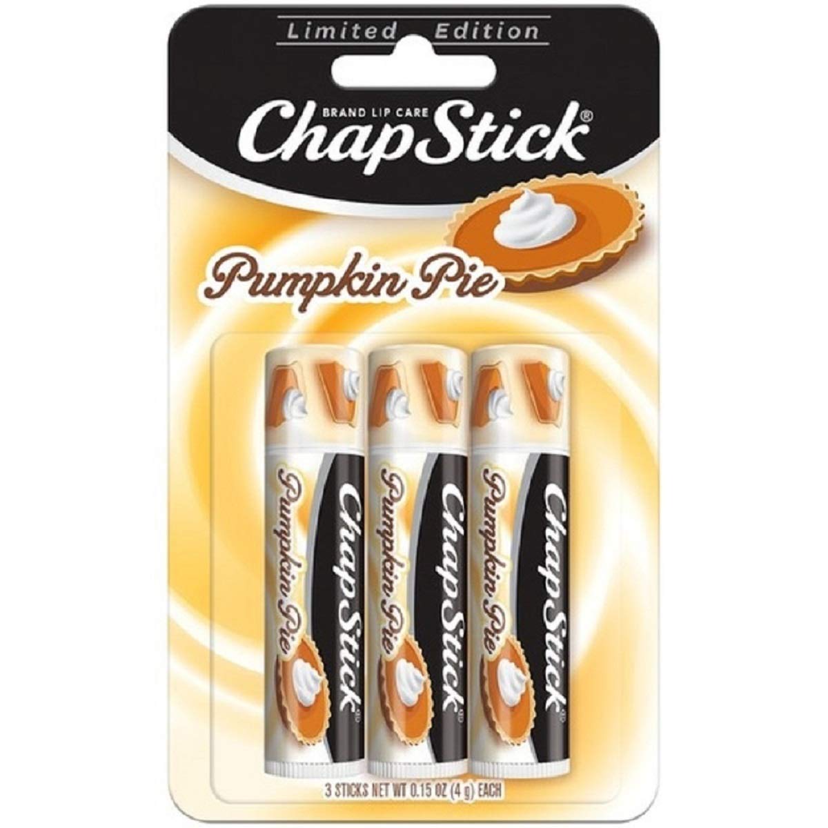 Chapstick Moisturizer Original Lip Balm Tubes, SPF 15 and Skin Protectant - 0.15 Oz (Pack of 3)