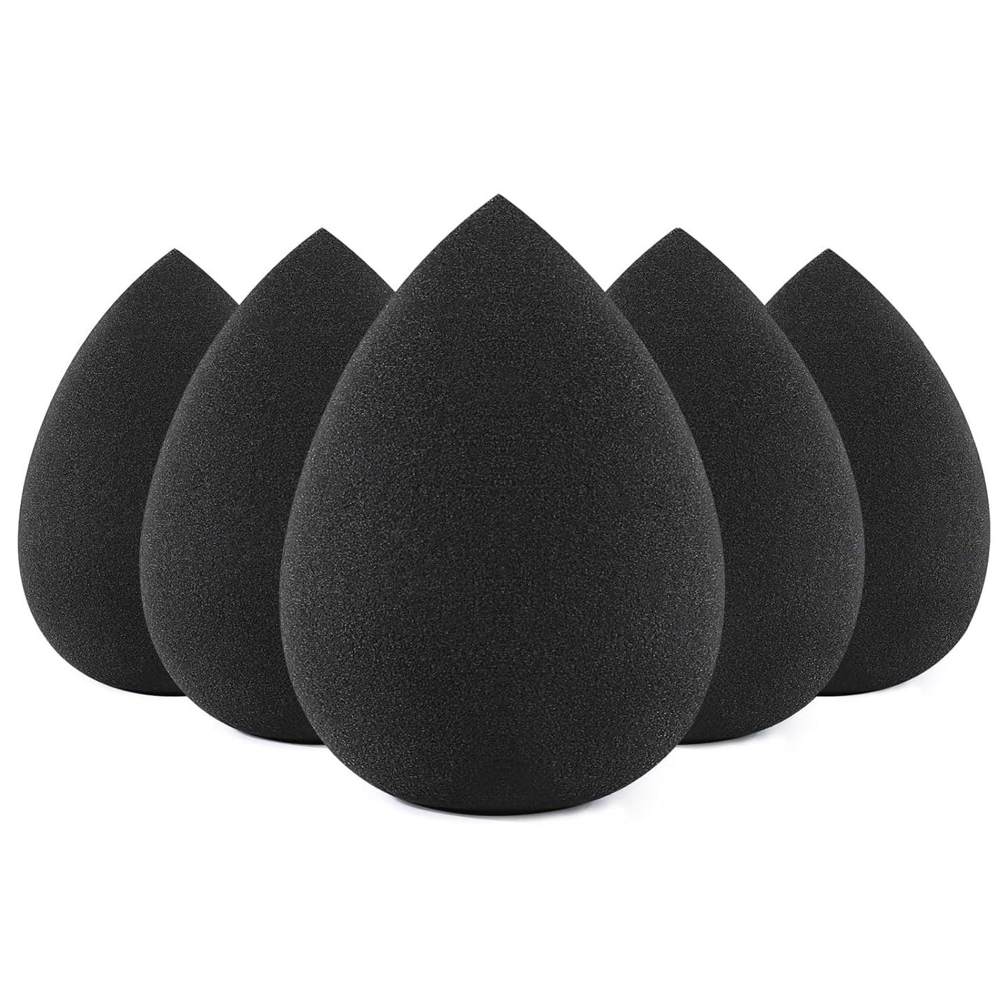 BEAKEY Makeup Sponge 5 Pcs Set, Latex-Free Boun Boun Beauty Sponge for Blending, Makeup Sponges for Foundation Liquid Cream and Powder. Blender for Enhanced Make up Application, Gift for Women