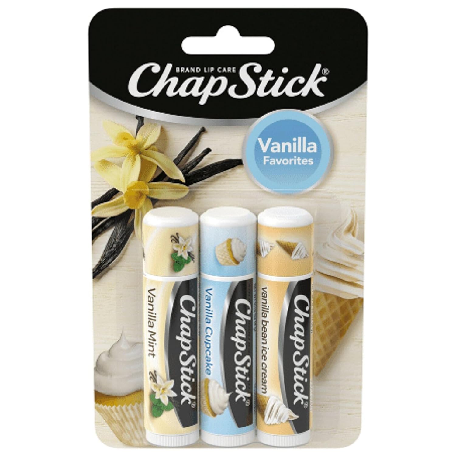 Chapstick Moisturizer Original Lip Balm Tubes, SPF 15 and Skin Protectant - 0.15 Oz (Pack of 3)