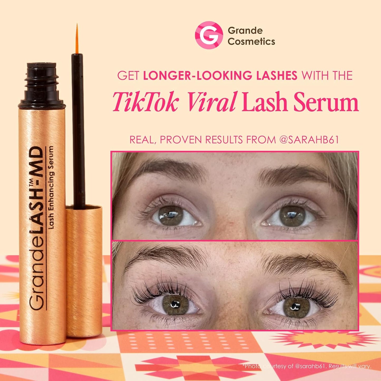 Grande Cosmetics Grandelash-Md Lash Enhancing Serum.  1mL, 6-week starter supply.