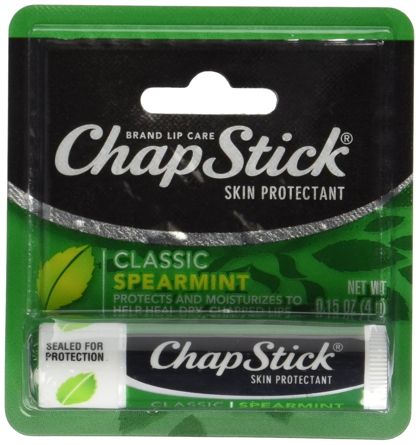 Chapstick Moisturizer Original Lip Balm Tubes, SPF 15 and Skin Protectant - 0.15 Oz (Pack of 3)