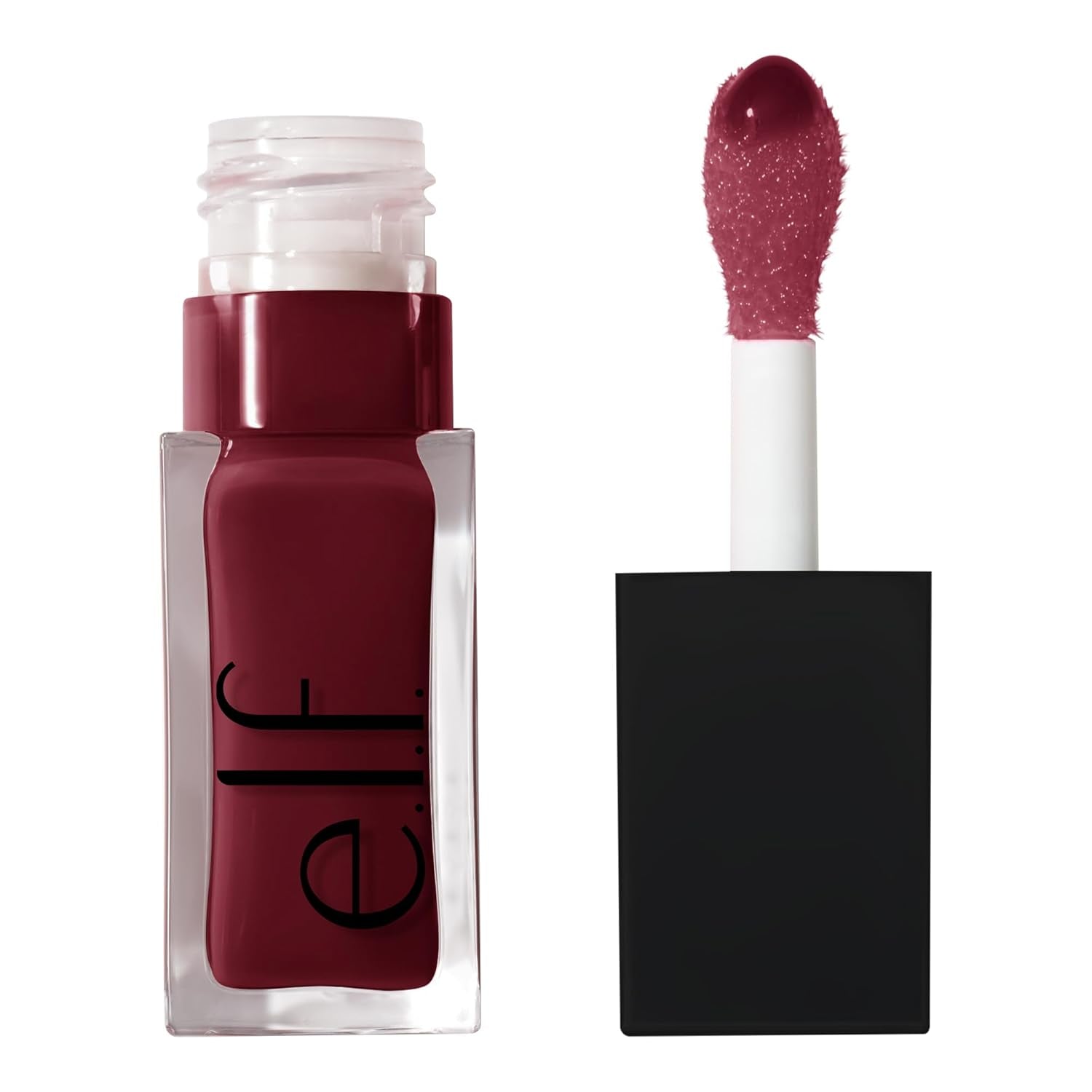 E.L.F. Glow Reviver Lip Oil, Nourishing Tinted Lip Oil for a High-Shine Finish, Infused with Jojoba Oil, Vegan & Cruelty-Free, Rose Envy