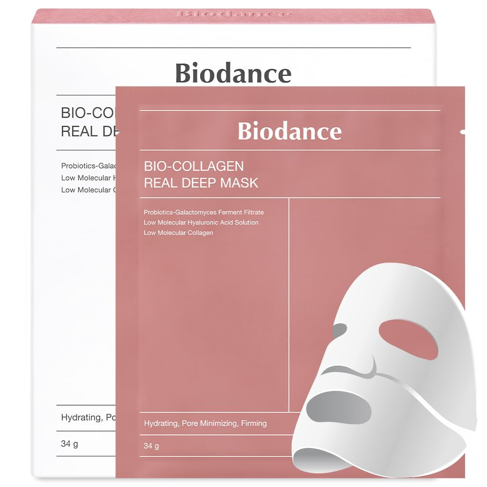 BIODANCE Bio-Collagen Deep Hydrating Overnight Mask for Pore Minimizing and Elasticity Improvement - 34g x 4 Ea